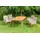 Merxx Ranzano Set 5-tlg. Ausziehtisch 200 x 90 cm beige