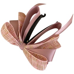 SOHO Aidan Schleifen Banana Haarspange Rosa Rosegold 