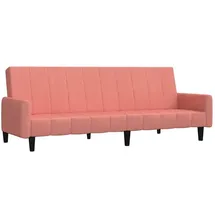 vidaXL Schlafsofa 2-Sitzer Rosa Samt