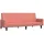 vidaXL Schlafsofa 2-Sitzer Rosa Samt