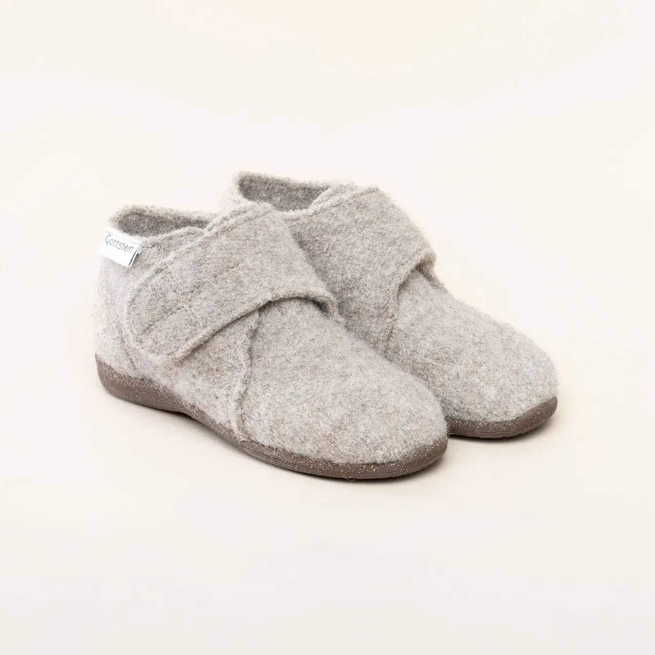 Gottstein Alpine Racer RU | Kinder Hausschuh | Farbe beigemele/brown | Pantoffel in Größe 24 - beigemele/brown - 24