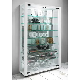 VCM Vitrine Lumo 59 x 18 x 91,3 cm Weiß