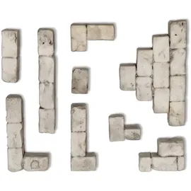 reliefgiessmasse gips Giessform Silikonform Module Bausteine für den Krippenbau Set 4