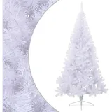 vidaXL Künstlicher Halb-Weihnachtsbaum Weiß 210 cm