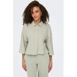 Jdy Hemdbluse JDYTHEIS LIFE 3/4 CROP SHIRT WVN NOOS Grün L
