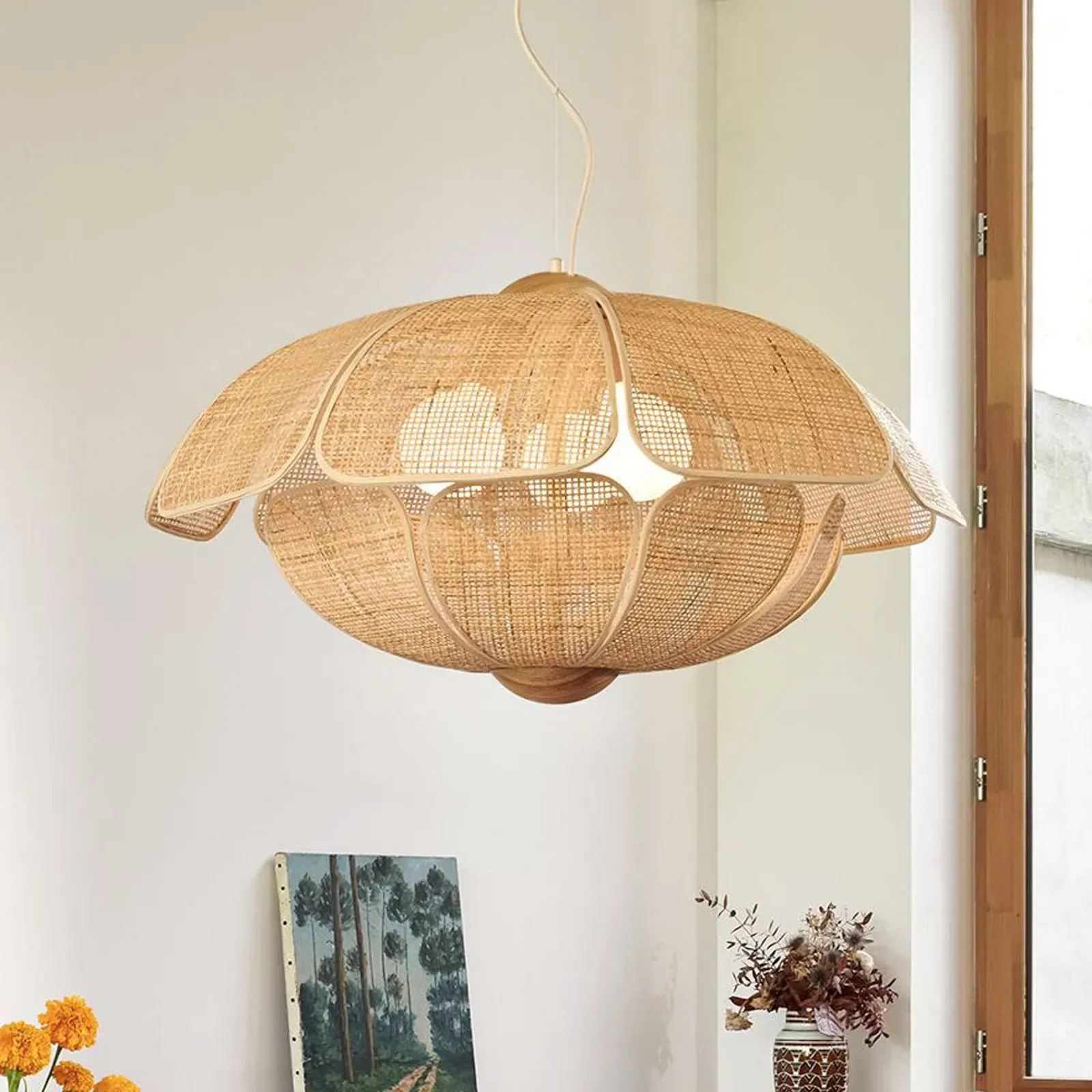 Pendelleuchte MARKET SET, Coquillage, dimmbar, Holz, für Wohnzimmer, Holz, Design - 41