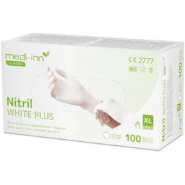 Body Products Medi-Inn Nitril White Plus Einmalhandschuhe puderfrei weiß XL 100 Stück
