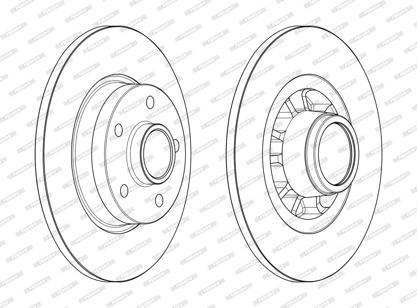 FERODO Bremsscheibe PREMIER ddf26021 280mm 12mm für Opel RENAULT Fiat NISSAN