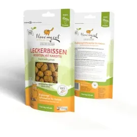 I LOVE MY CAT Freeze-Snack für Katzen mit Insekten und Karotte 25 g
