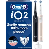Oral-B iO Series 2 Night Black + 2. Handstück Calm Pink + Reiseetui