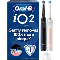 Oral-B iO Series 2 Night Black + 2. Handstück Calm Pink + Reiseetui