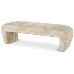 Casa Padrino Luxus Sitzbank Sandfarben 144 cm - Schlafzimmer & Hotel Möbel