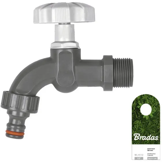 1/2" Kunststoff Garten Bewässerung Wasserhahn WL-K112 BRADAS 0605