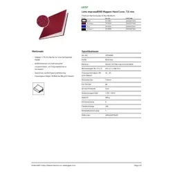 LEITZ Buchbindemappe 10St A4 bord. 7391-00-28 Hardcov.7mm