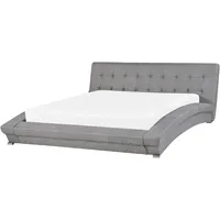 Beliani Wasserbett Grau 160 x 200 cm