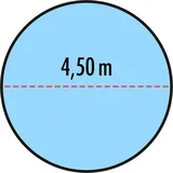 Höfer Chemie 200 g/m2 Winter Abdeckplane für runde Pools 4,50 m