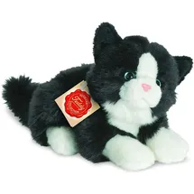 Teddy-Hermann Teddy Hermann Katze liegend 20 cm schwarz/weiß