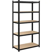 Songmics Schwerlastregal Metall 90 cm x 180 cm x 40 cm schwarz