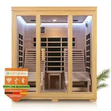Artsauna Billund Infrarotkabine mit Dual Heizsystem und Hemlockholz