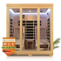 Artsauna Billund Infrarotkabine mit Dual Heizsystem und Hemlockholz
