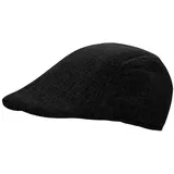 dy_mode Schiebermütze Unisex Schirmmütze Damen Schiebermütze Herren Kappe Mütze Flatcap Leicht schwarz