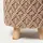 Homescapes Hocker Indy Stoff 41 x 43 x 41 cm Braun