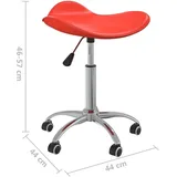 vidaXL Bürostuhl Kunstleder Rot