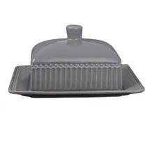 GREENGATE Butterdose ALICE STONE GREY Grau Medium 17x14 cm