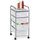 Relaxdays Badrollwagen 33 x 74 x 39 cm Silber