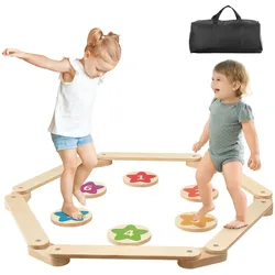 VEVOR Kinder Schwebebalken Balancierbalken ​​Balancierbrett Spielzeug 6 Stk.