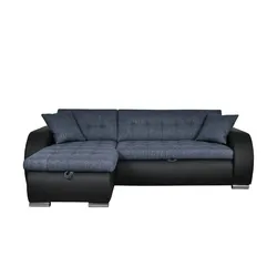 Ecksofa  Aries ¦ blau ¦ Maße (cm): B: 242 H: 80 T: 161