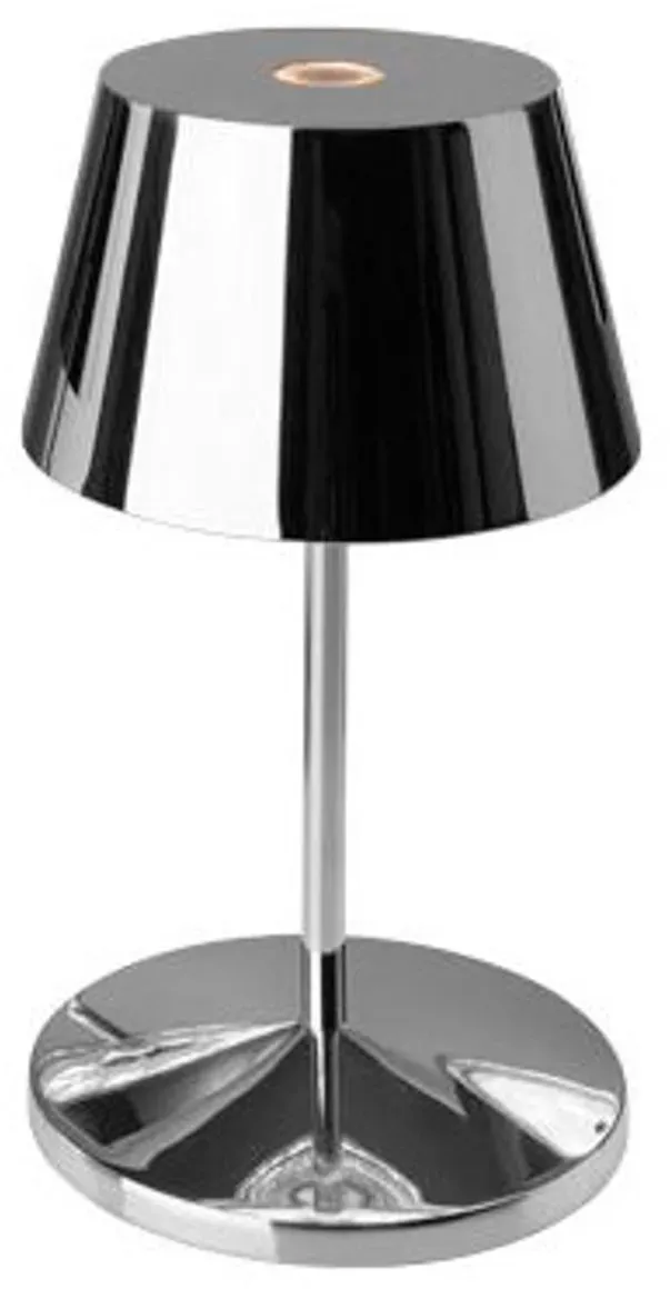 Villeroy & Boch Akku-Tischleuchte Seoul RC Alu, Eisen, Stahl Metall Silber Chrom