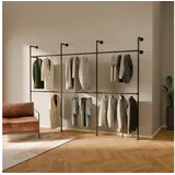 pamo design Garderobenständer KIM DOUBLE Schwarz