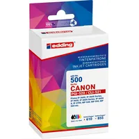 Edding Druckerpatrone ersetzt Canon PGI-520+CLI-521 Kompatibel Schwarz, Cyan, Magenta,