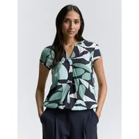 Tom Tailor Bluse mit Muster, Big floral Shapes Design,