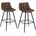 2er Set Kunstleder Metall 2er Set Braun