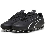 Puma Vitoria FG/AG Soccer Shoe, Black White, 45