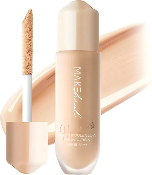 MAKEheal 1.P.L Ampulle Glow Foundation Set - 4 Farbtöne #21-C Peony