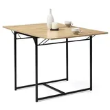 IDMarket - Esstisch, ausziehbar, rechteckig, Detroit 2-4 Personen, Industriedesign, 60-120 cm