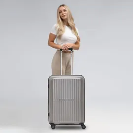 pactastic Collection 01 4-Rollen Cabin 67 cm / 71 l grau/coffee metallic taupe