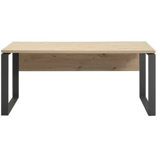 Composad Schreibtisch Disegno Holzoptik Braun, Weiß Eiche