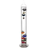 Signes Grimalt Galileo-Thermometer-Glasrohr 40 cm, im Freien oder innen, analoge, schwimmende Kugeln