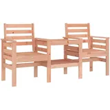 vidaXL Gartenbank mit Tisch 2-Sitzer Massivholz Douglasie