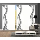 HOME WOHNIDEEN Schiebegardine »OAKLEY«, (5 St.), SCHIEBEVORHANGSET,SEIDENOPTIK,DIGIDRUCK