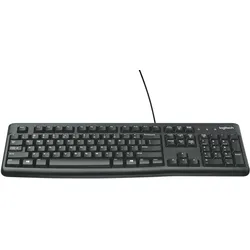 Logitech Keyboard K120 for Business Tastatur Büro USB QWERTY US International Schwarz
