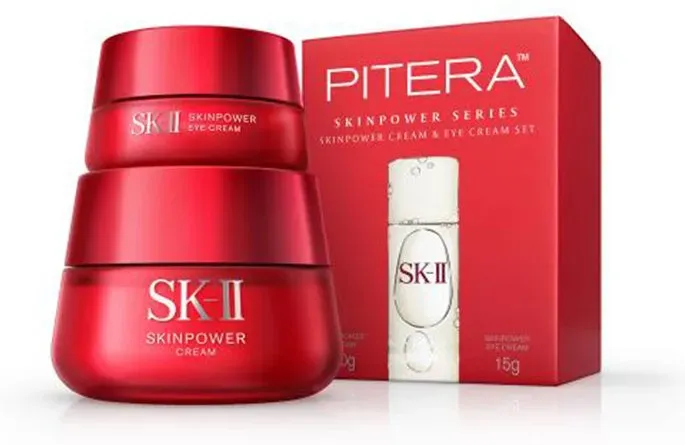 SKII Augen- und Gesichtspflegeset (Augencreme 15ml + Feuchtigkeitscreme 80ml)