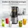 Balter Home Balter Entsafter Slow Juicer, Große 135MM Öffnung, 300 Watt, Entsafter für Gemüse und Obst, Früchte, Saftpresse, BPA Frei, leise