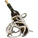Kare Flaschenhalter Octopus Flaschengestell 25 x 16 x 20 cm Silber