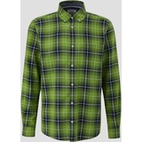 s.Oliver - Regular: Langarmhemd mit Button-down-Kragen, Herren, grün, L