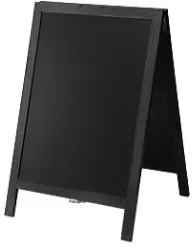SHOWDOWN Kundenstopper Holz 55 x 85 cm Schwarz